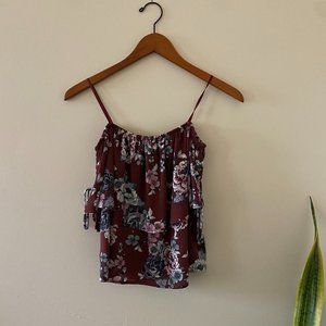 Off Shoulder Flower Blouse